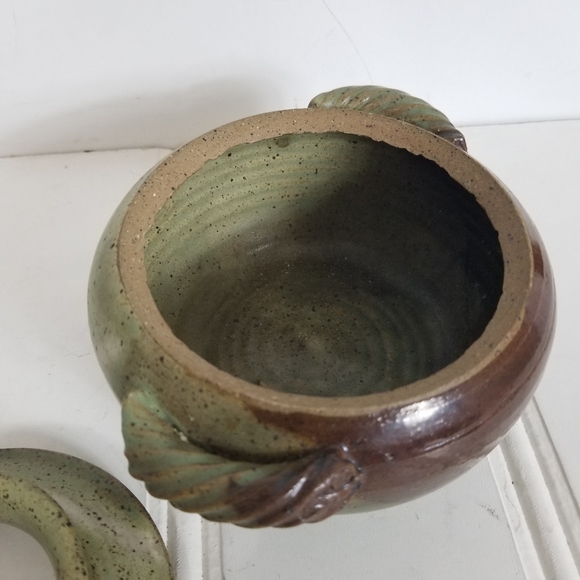 John Graves Pottery Egg Cooker with Lid Stoneware Farm Cottage Country - Picture 8 of 14